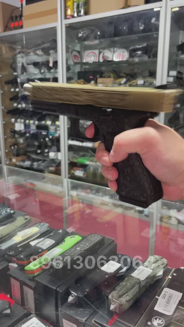 Страйкбольный пистолет WE Glock-34 Gen.3 Bronze с гравировкой