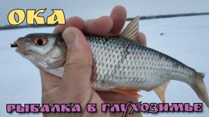 Рыбалка на реке ОКА середина февраля 2025.ГЛУХОЗИМЬЕ
