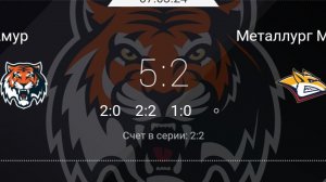 Амур (хабаровск) vs металлург (магнитогорск) 5:2