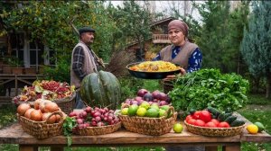 Плов Себзи. Баранина со свежим травяным рисом и кавяром. Старинная кухня Азербайджана