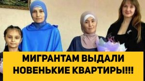 МИГРАНТАМ ВЫДАЛИ НОВЕНЬКИЕ КВАРТИРЫ!!!