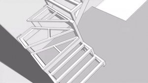 модель лестничного каркаса #27