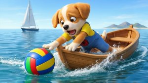 Щенок, на которого напала акула, пока он спасал мяч 🦈😱 Отважное спасение дельфина 🐬🐶