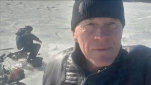 Каменка-Днепровская - Великая Знаменка подлёдный любительский лов тарани на Каховском водохранилище.