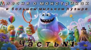 Весёлая детская песня «Монстры и гигантский мыльный пузырь»