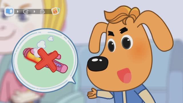 Опасно! Не прикасайся к горячим приборам. Детский познавательный мультфильм.