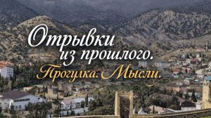 Отрывки из прошлого. Прогулка.Мысли.