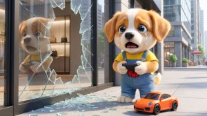 Щенок плачет, разбив стеклянную дверь 😢💔 Мамина жертва и щенячья любовь тронули миллионы 🐶🍲❤️