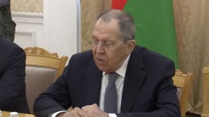 С.Лавров и МИД Буркина-Фасо К.Траоре, Москва, 12 февраля 2026 года.