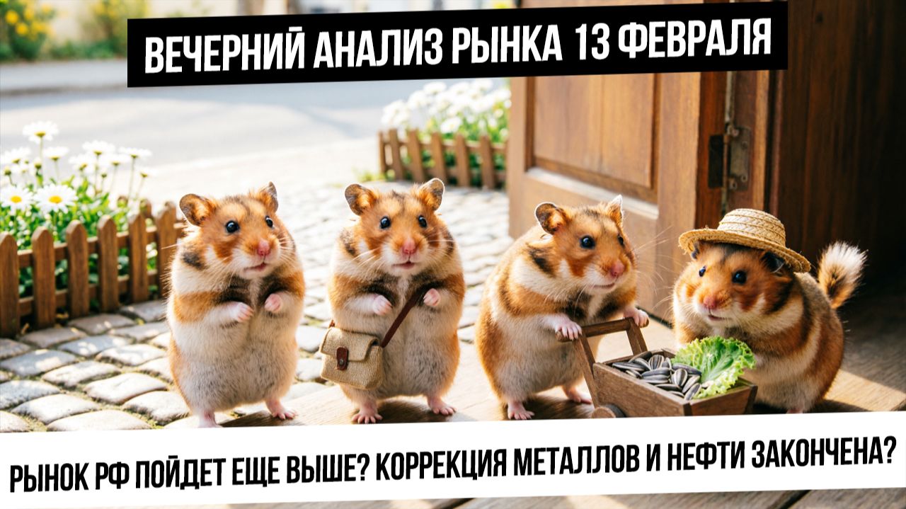 Вечерний анализ рынка 13 февраля. Рост рынка РФ продолжится? Биткойн отыграл вчерашнее падение! смотреть онлайн