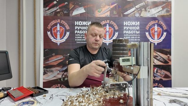 Первый тест ножа из стали Х12МФ по резу джутового каната. смотреть онлайн