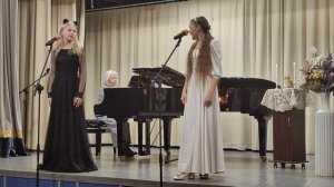 "Дуэт кошек" Дж. Россини. Ангелина Котельникова и Анастасия Минаева