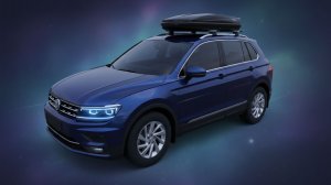 Обзор багажной системы и автобокса для Тигуан 2 2018г.в.