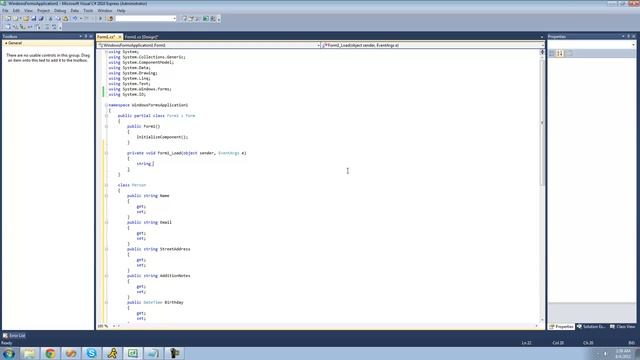 C# Beginners Tutorial - 170 - Project 4 Address Book, Making Class and Files смотреть онлайн