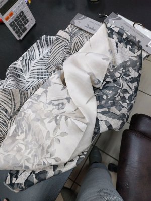 Органза с природным принтом