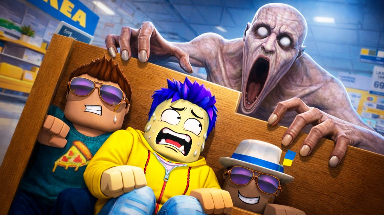 ПОСТРОИЛИ СЕКРЕТНУЮ КОМНАТУ! ИКЕА SCP В ROBLOX смотреть онлайн