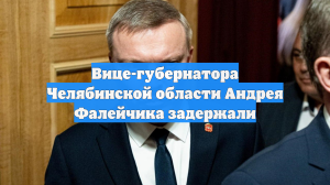 Замгубернатора Челябинской области Фалейчика обвинили в получении взятки