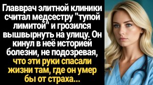 ИСТОРИИ ИЗ ЖИЗНИ/Главврач элитной клиники считал медсестру тупой лимитой и грозился выкинуть на улиц