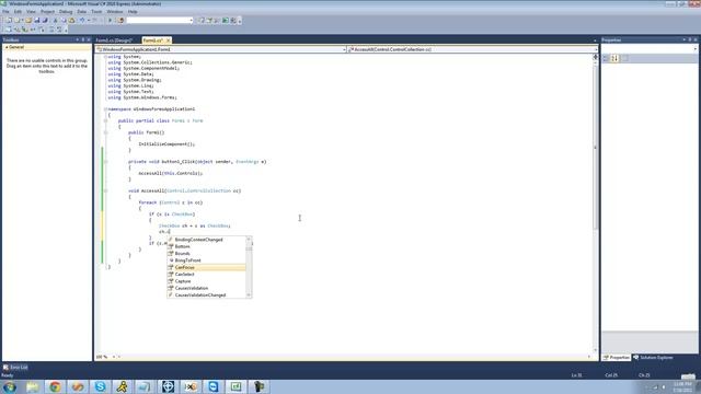 C# Beginners Tutorial - 104 - Accessing All Controls pt 2 смотреть онлайн