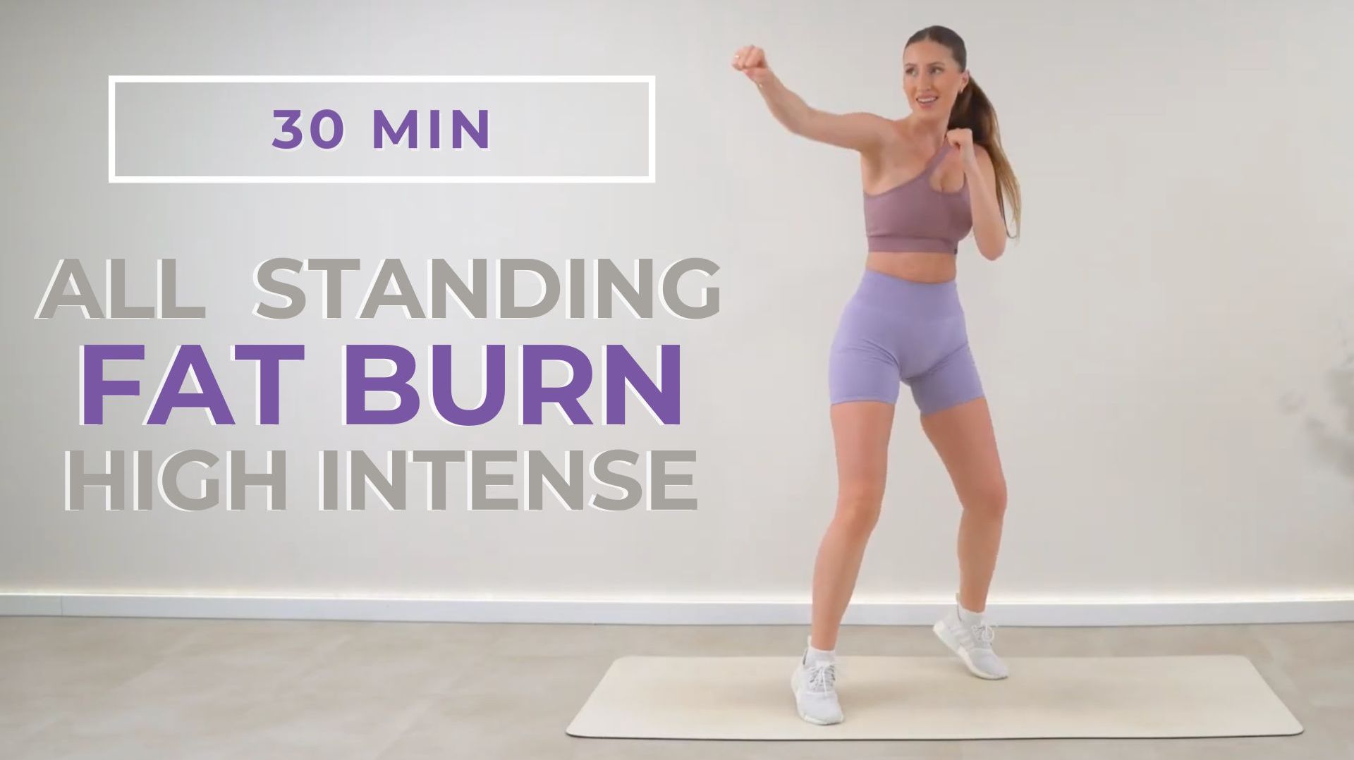 30-минутная кардио тренировка дома в стиле кикбоксинг | Жиросжигающая домашняя тренировка смотреть онлайн