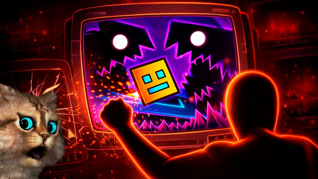 ПРОХОЖУ ПРИКОЛЬНЫЕ УРОВНИ в Geometry Dash смотреть онлайн