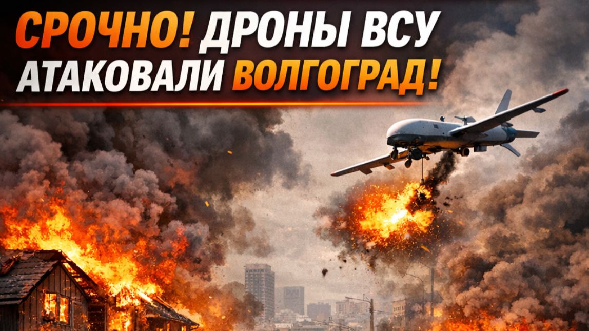 СРОЧНО! ДРОНЫ ВСУ АТАКОВАЛИ ВОЛГОГРАД! ГОРЯТ ДОМА И АВТОМОБИЛИ смотреть онлайн