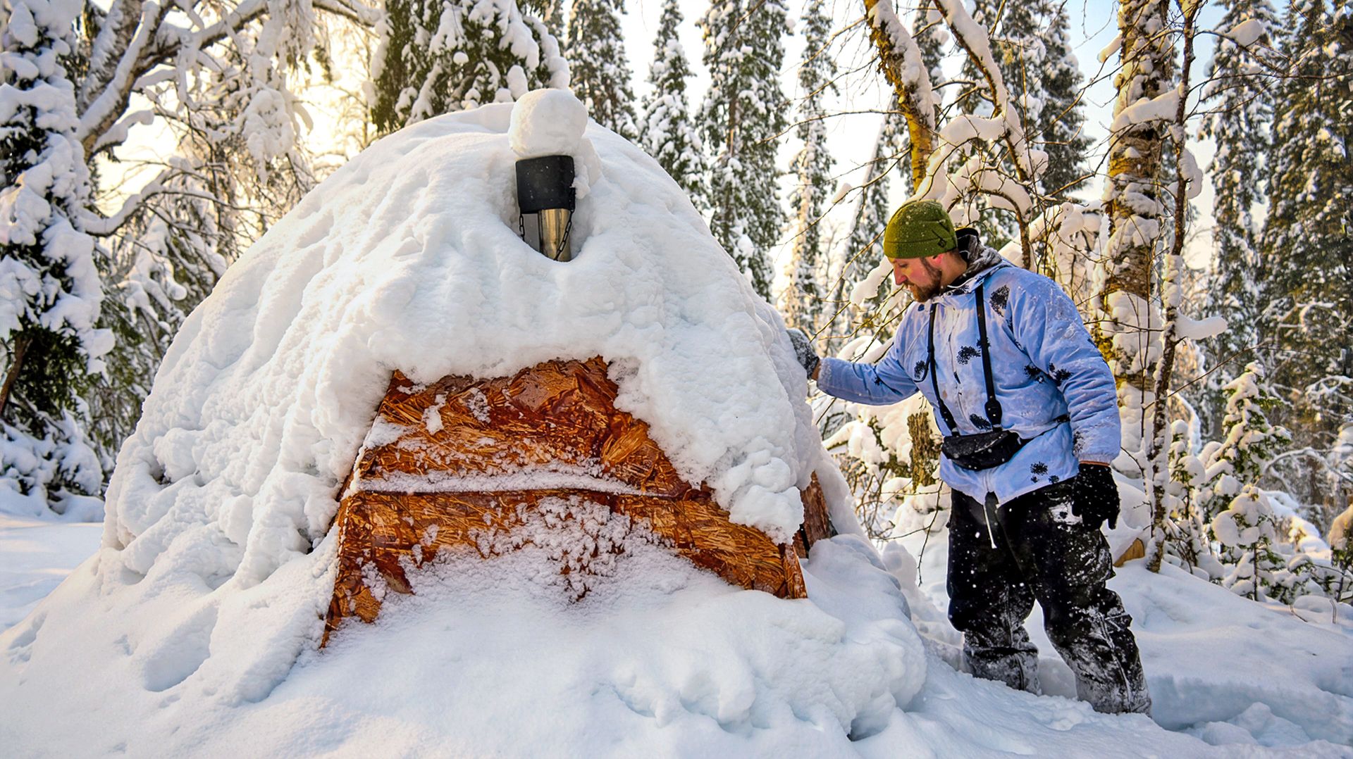 ИДУ С СОБАКОЙ К БРОШЕННОЙ НА ВСЮ ЗИМУ ПАЛАТКЕ В ТАЙГЕ! смотреть онлайн