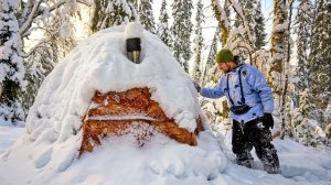 ИДУ С СОБАКОЙ К БРОШЕННОЙ НА ВСЮ ЗИМУ ПАЛАТКЕ В ТАЙГЕ!