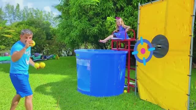 Настя и папа играют в детский конкурс. Истории для дете смотреть онлайн