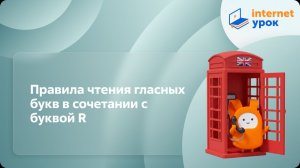 Правила чтения гласных букв в сочетании с буквой R. Видеоурок по английскому языку 2 класс