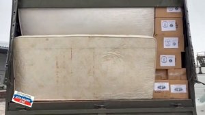 Докладываем - второй КАМАЗ из Калуги прибыл во 2️⃣ Ресторанчик 🫡 Матрасы от детского лагеря "Полёт"