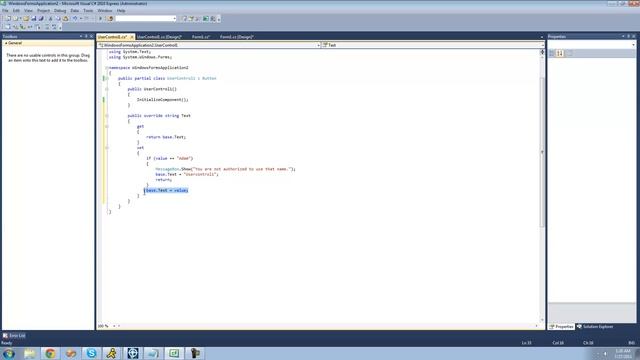 C# Beginners Tutorial - 139 - Inheriting From Existing Controls смотреть онлайн