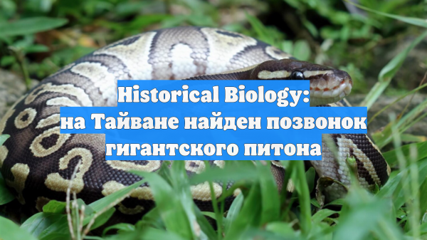 Historical Biology: на Тайване найден позвонок гигантского питона