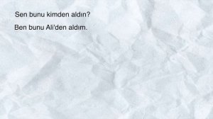 Уровень А1. Исходный падеж. Ayrılma hali.