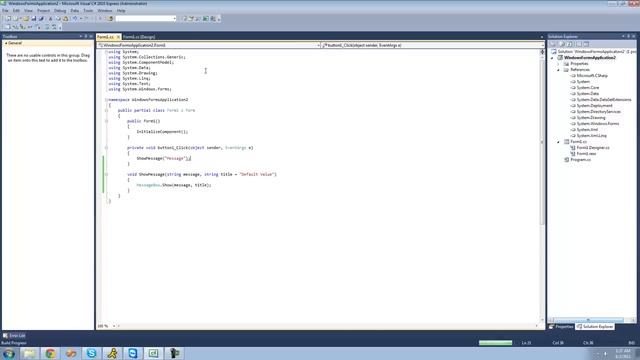 C# Beginners Tutorial - 166 - Optional Parameters смотреть онлайн