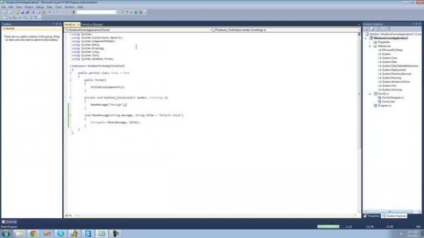 C# Beginners Tutorial - 166 - Optional Parameters