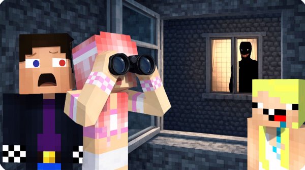 🧐МЫ СЛЕДИМ за СОСЕДОМ в ОКНЕ в МАЙНКРАФТ! НУБИК