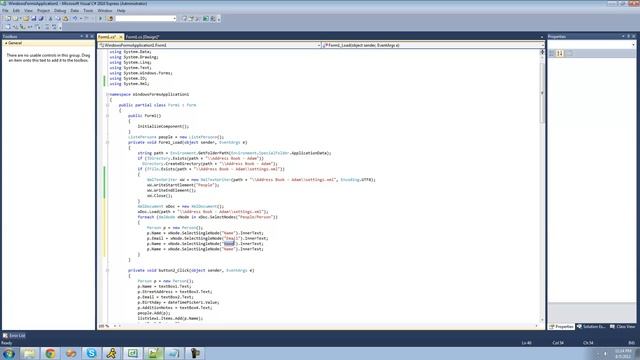 C# Beginners Tutorial - 175 - Project 4 Address Book, Reading People смотреть онлайн