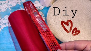 День Св. Валентина. Нарядные маленькие бантик , с фатином #diy