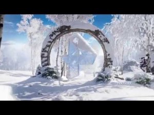 Зимняя рекламная заставка РЕН ТВ 2024-2025