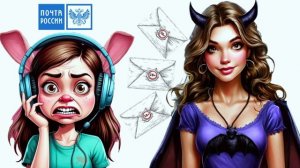 Мошенница собирается заставить меня забрать письмо 🤡📧🤭