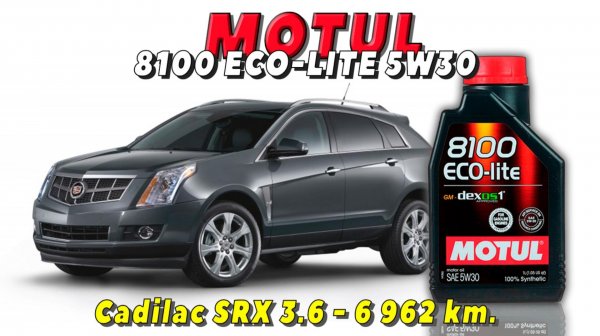 Motul 8100 ECO-lite 5w30 GF-6 (отработка из Cadillac SRX 3.6 - 6 962 км.).