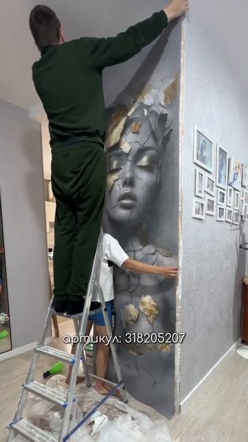 Больше идей в профиле🔥 #дизайнинтерьера #дизайнгостиной  #ремонт #идеяспальни # #фотообои