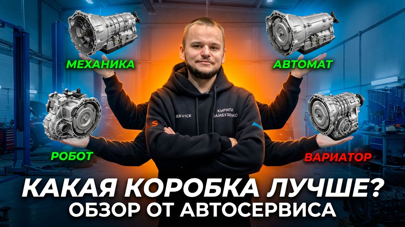 Механика, автомат, робот, вариатор - ЧТО ЛУЧШЕ? Полный разбор от автосервиса! смотреть онлайн