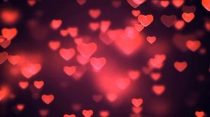 Летающие сердца, неоновые сердца, мелодия любви для романтического вечера,    день св.Валентина