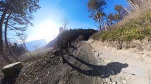 Отдых на море в палатке зимой.