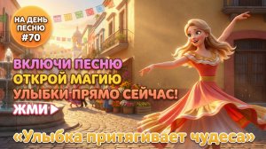 НА ДЕНЬ ПЕСНЮ #70 | Волшебная ПЕСНЯ-АФФИРМАЦИЯ на радость | "Улыбка притягивает чудеса"