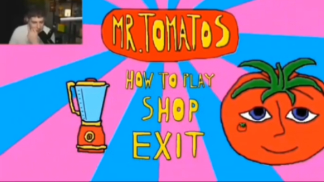 Глент играет в игру Mr.Tomatos