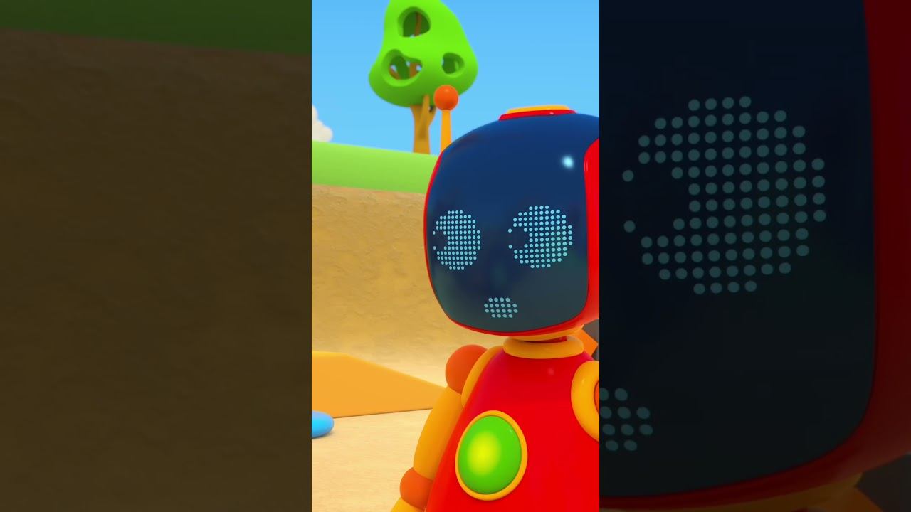 Робот собирает чудо-юдо машинку — что получится? #длядетей #мультик #лайк смотреть онлайн