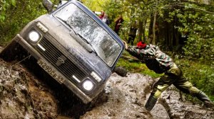 ОПАСНО!!! Только НИВА так сможет!!! Пойдём за трактором_ Русский Джип, бездорожье